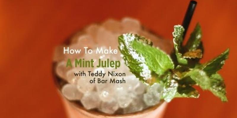 Embedded thumbnail for VIDEO: How to make a mint julep with Teddy Nixon of Bar Mash 